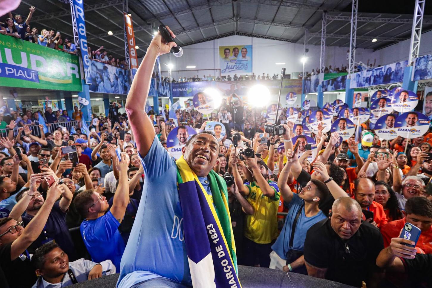 Joel questiona público presente na convenção de Rafael Fonteles: ”Que time do povo é esse?”