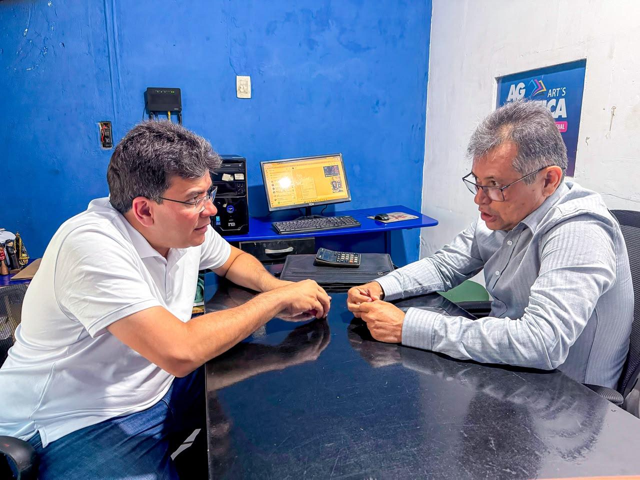 ”O crédito da Badespi foi a salvação do meu negócio”, relata empreendedor a Rafael Fonteles
