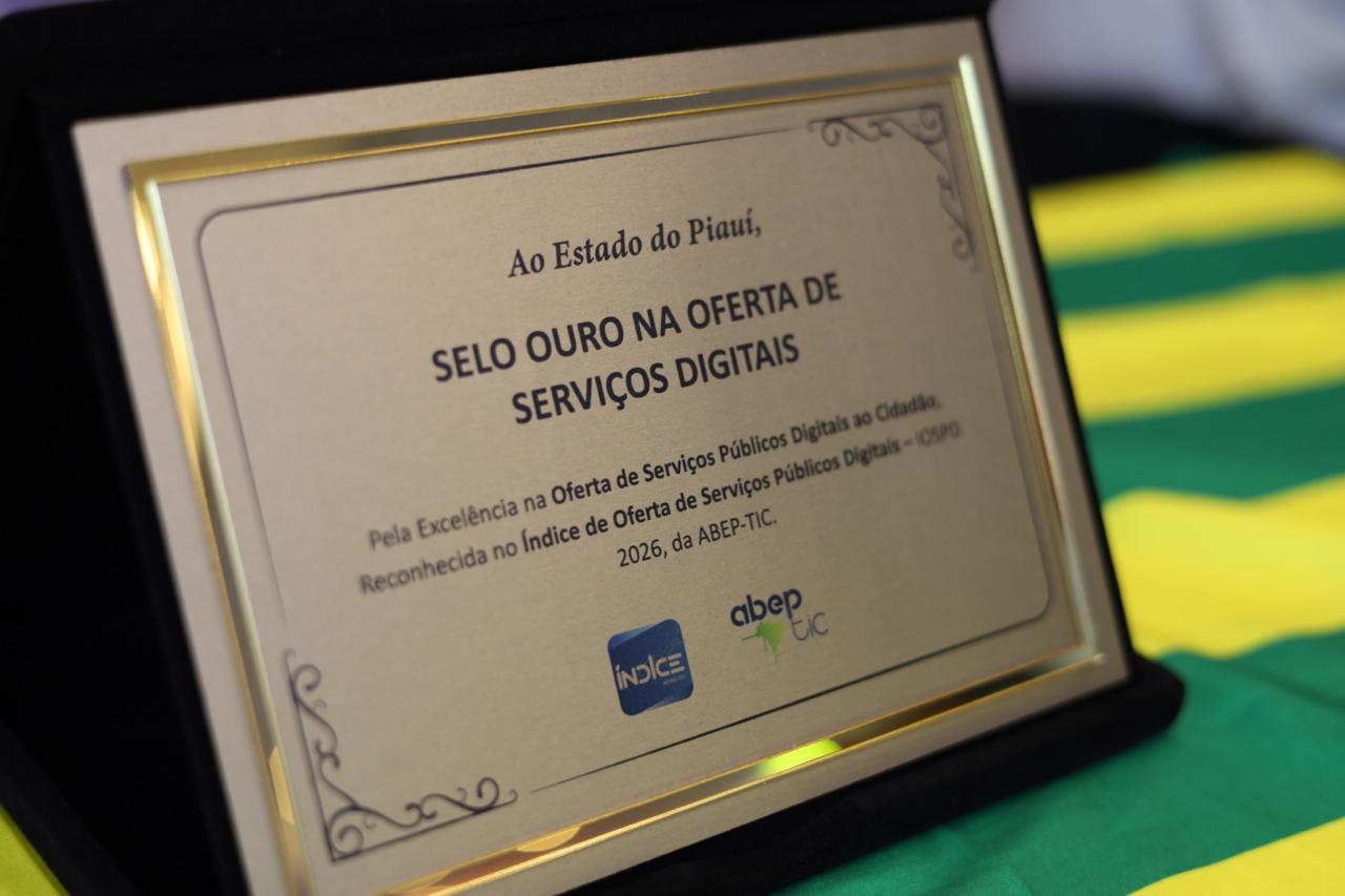 Piauí conquista Selo Ouro e mantém liderança nacional em serviços públicos digitais