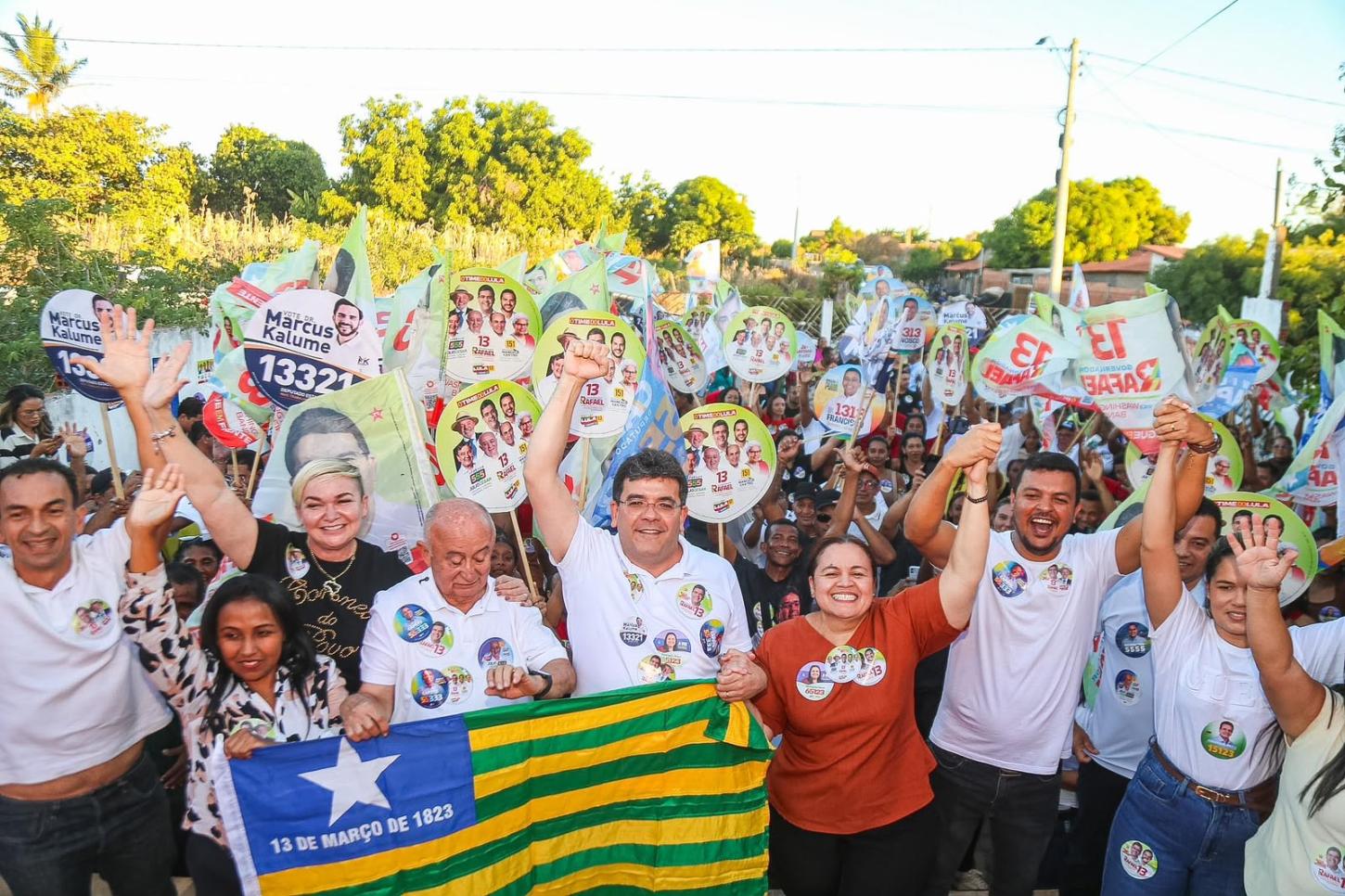 Rafael reforça compromisso de governar para todos ao discursar em Arraial
