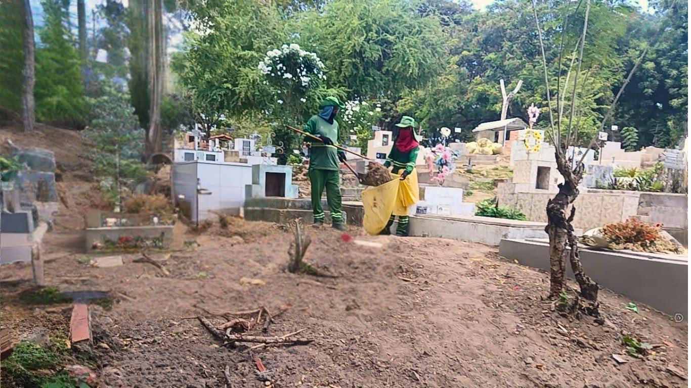 SDU Sul reforça limpeza de cemitérios para receber visitas no Dia dos Pais