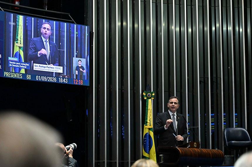 Câmara aprova indicação do senador Rodrigo Pacheco para ministro do TCU