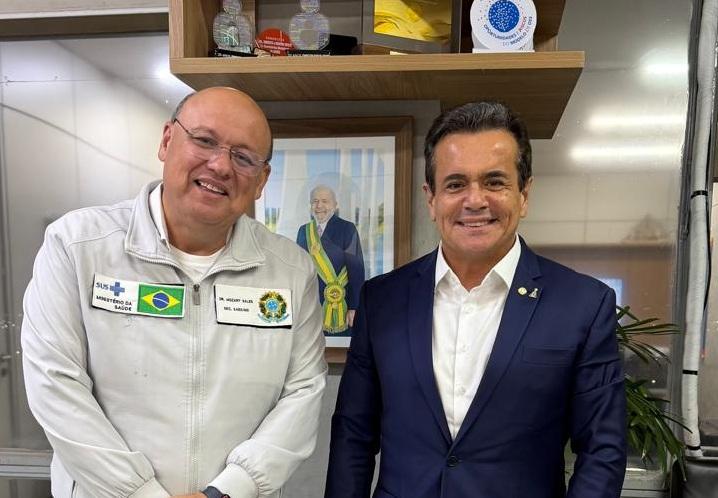 Deputado Henrique Pires vai ao Ministério da Saúde agradecer atenção ao Piauí  
