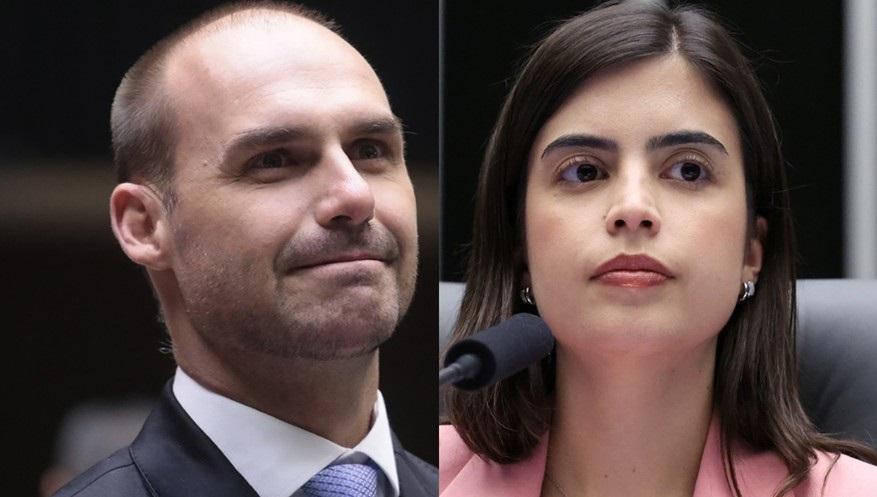 Eduardo Bolsonaro condenado a um ano de detenção por difamar Tabata Amaral 