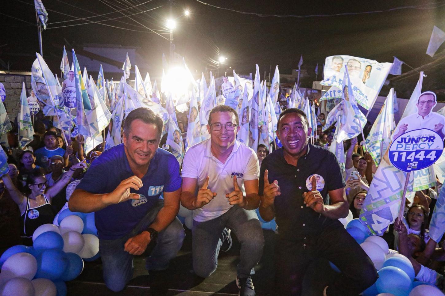 Joel e Ciro reúnem multidão e reforçam nome de Júnior Percy em Buriti dos Lopes
