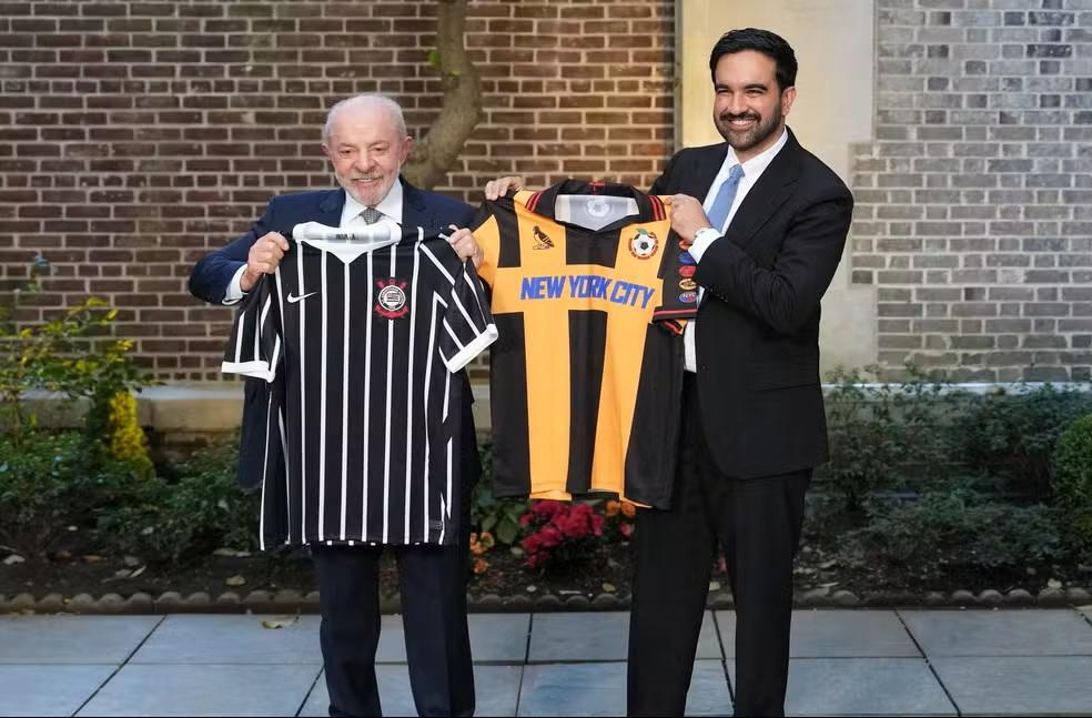 Nos EUA, Lula se reúne com prefeito de Nova York e presidente do Uruguai