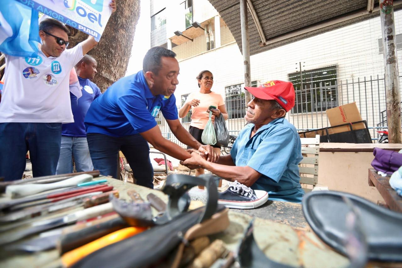 Joe Rodrigues no Centro de Teresina Foto: Assessorias