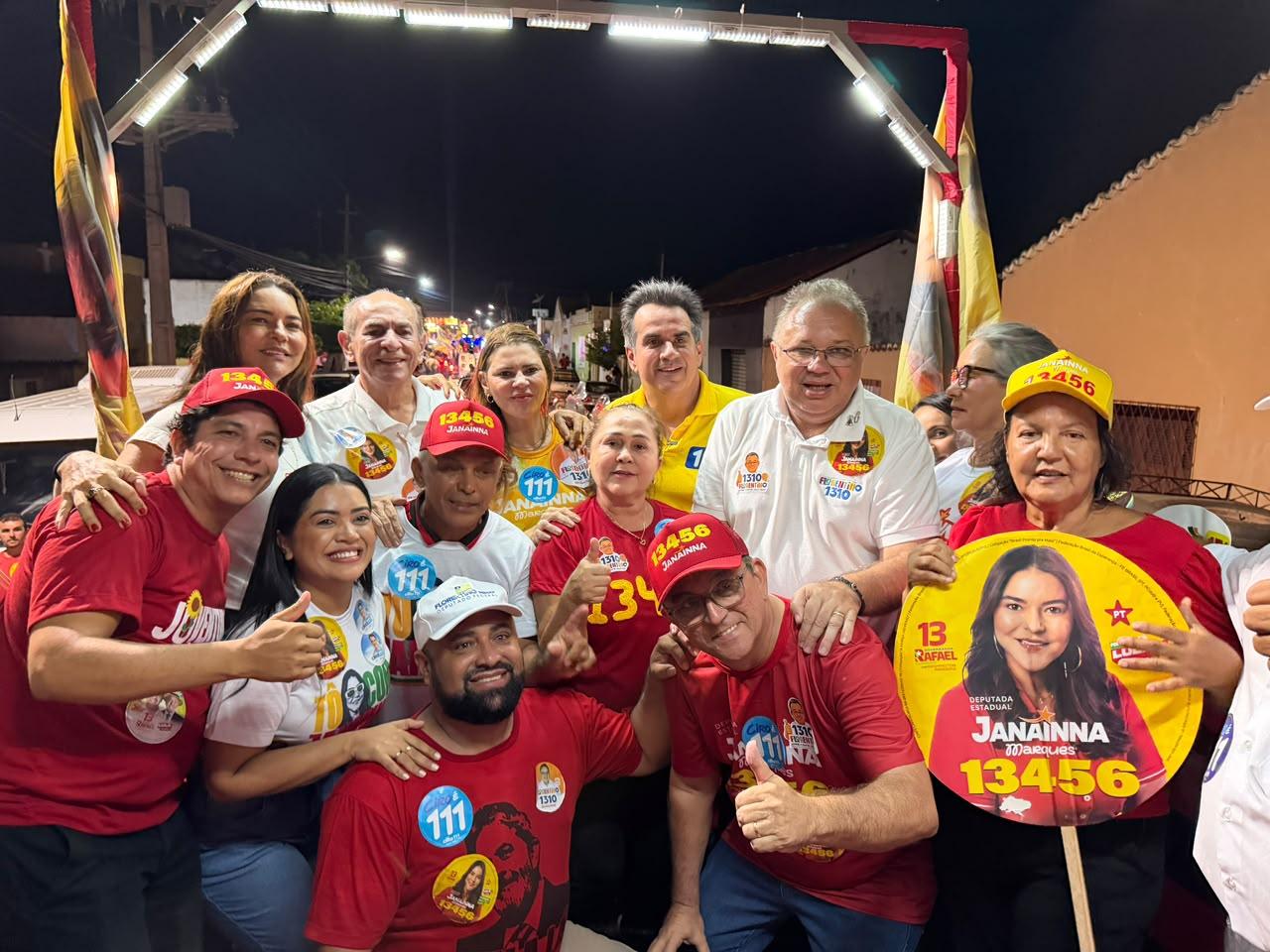 Prefeita Fernanda e Janaína Marques recebem Ciro em Luzilândia