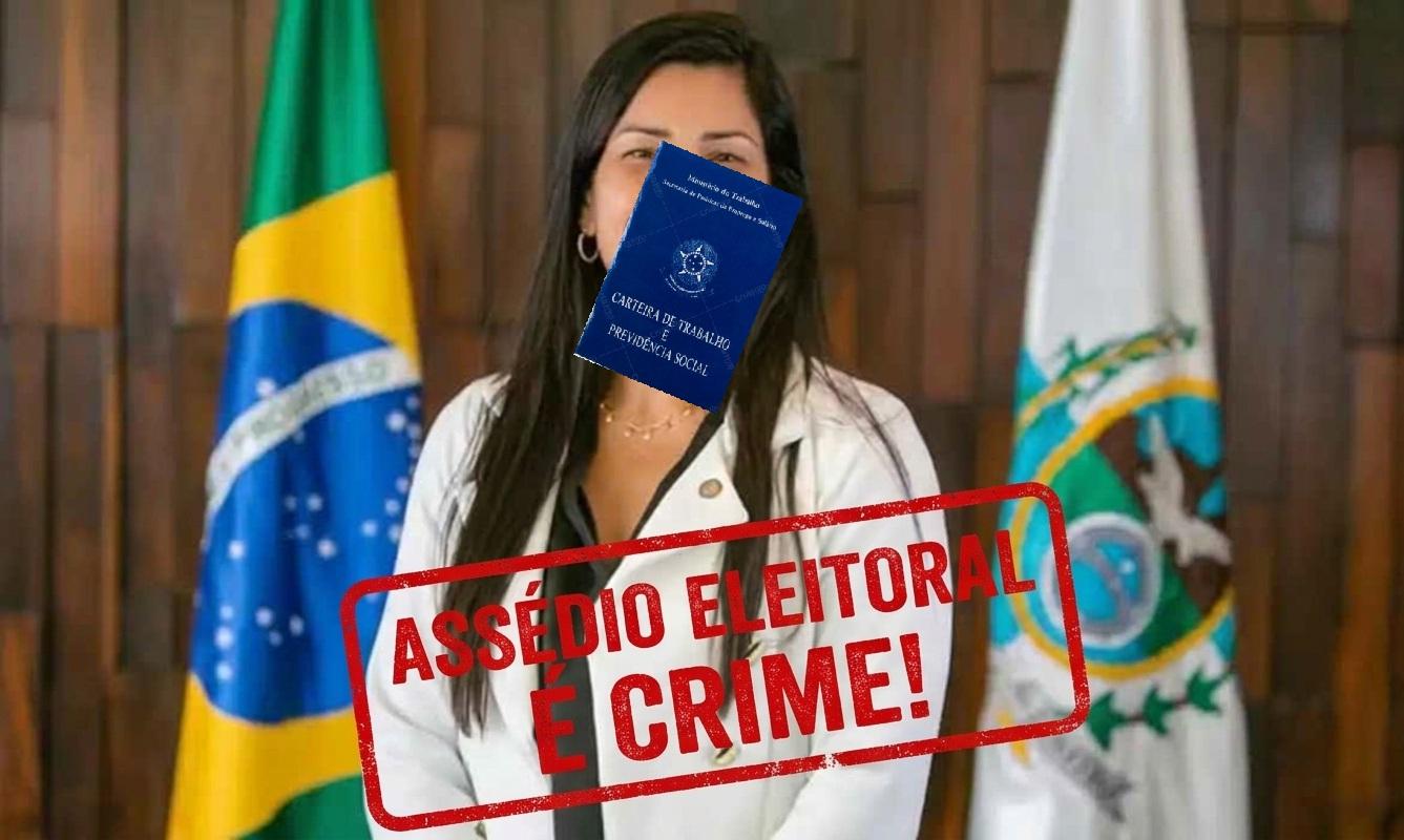 Assédio eleitoral é crime, deputada!