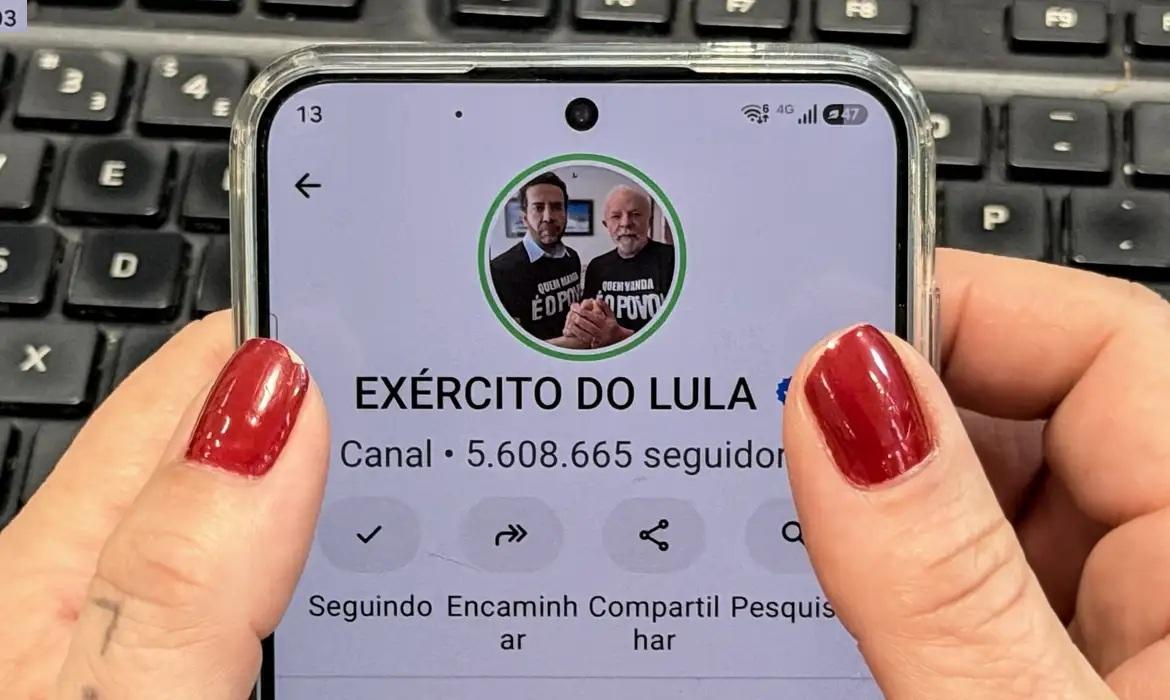 Exército do Lula já tem quase 6 milhões de seguidores Foto: Reprodução