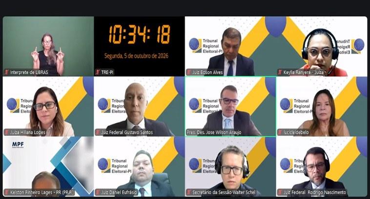 Comissão Apuradora do Tribunal Regional Eleitoral do Piauí (TRE-PI) apresentou o relatório da totalização do primeiro turno das Eleições Gerais 2026.