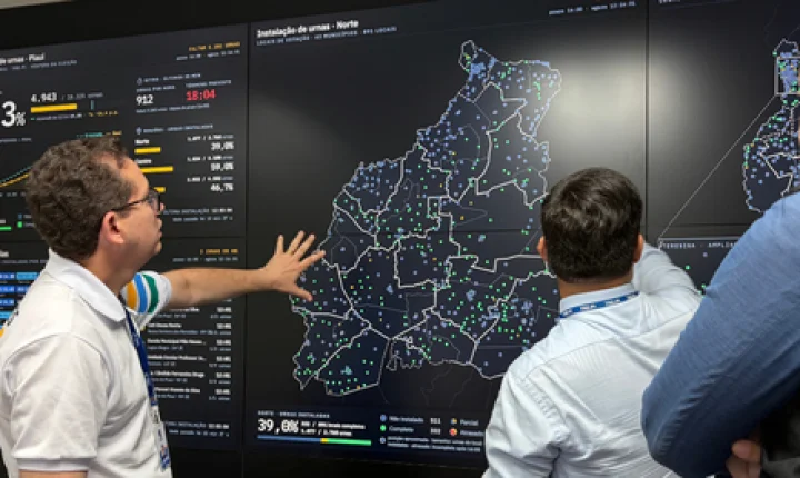 Painel do TRE-PI mostra em tempo real instalação das urnas em todos os 224 municípios