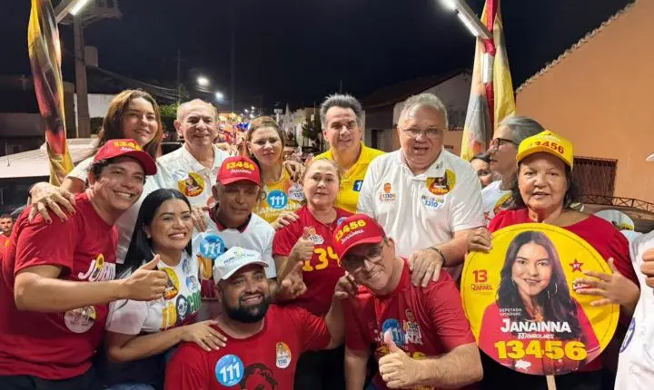 Prefeita Fernanda e Janaína Marques recebem Ciro em Luzilândia