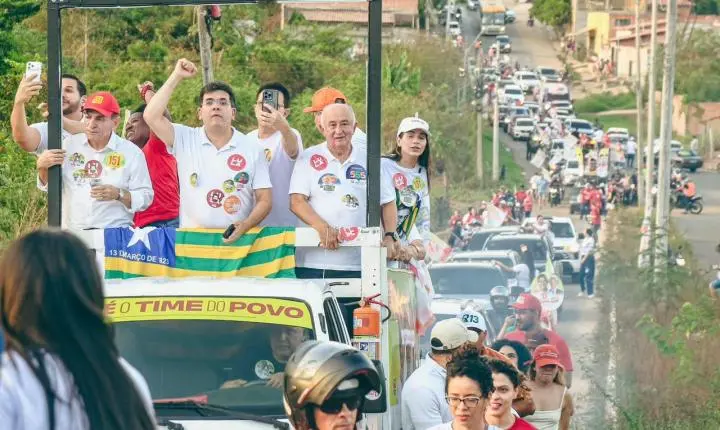 Rafael encerra campanha com grande carreata na zona Sul de Teresina